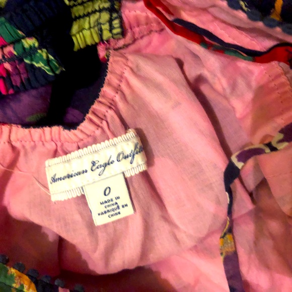 American Eagle Floral Spaghetti Strap Sundress Size 0 - Picture 3 of 3
